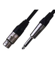 XLR female to 6.3 mm Jack mono 10 m