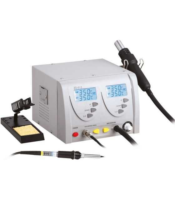 Digital soldering and hot-air station ZD912
