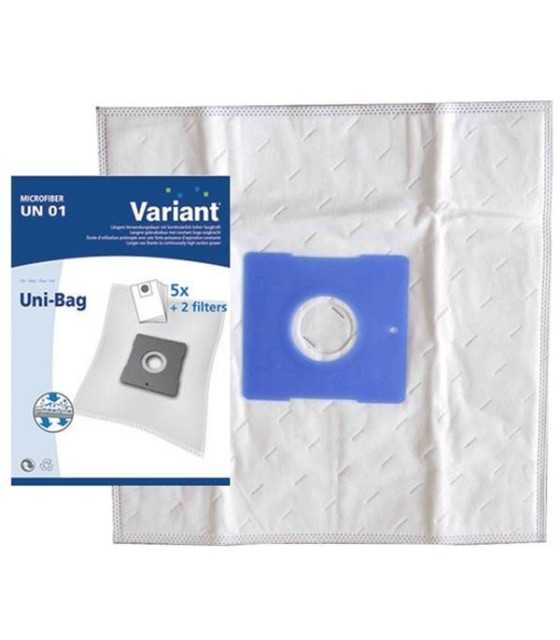 5 Microfleece Vacuum Cleaner Bags UN01 Variant, Swirl Y50
