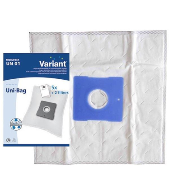 5 Microfleece Vacuum Cleaner Bags UN01 Variant, Swirl Y50