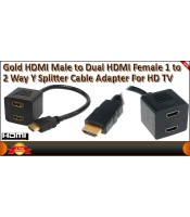 HDMI мъжки към 2 HDMI женски сплитер кабел