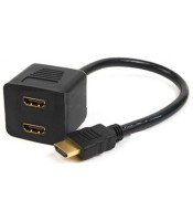 HDMI мъжки към 2 HDMI женски сплитер кабел