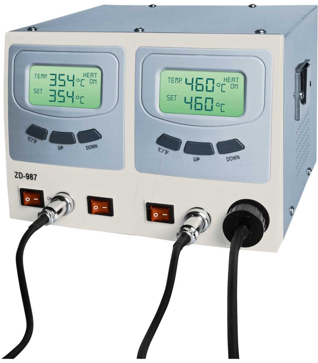 Digital soldering and desoldering station ZD-987, 60/80 watts