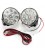 2x 9LED Car Front Fog Tail Lamp Round Daytime Driving Running Light