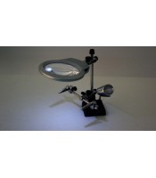 Welding Magnifying Glasses 5 LED Lights 2.5X 7.5X 10X Lens Auxiliary Clips Magnifier