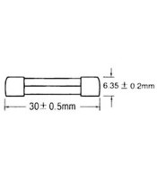 AKS FUSE 6X30 ΑΣΦΑΛΕΙΕΣ ΓΥΑΛΙΝΕΣ 6mm x 32mm 10 ΤΕΜΑΧΙΑΑΣΦΑΛΕΙΕΣ