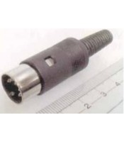 DIN TYPE CONNECTOR MALE 5 PINS CABLE