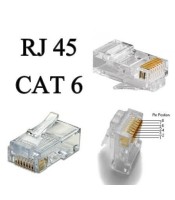 YH8-8602 ΒΥΣΜΑ ETHERNET ΓΙΑ ΕΝΣΥΡΜΑΤΑ ΔΙΚΤΥΑ RJ45 8*8 8P CAT6CONNECTORS