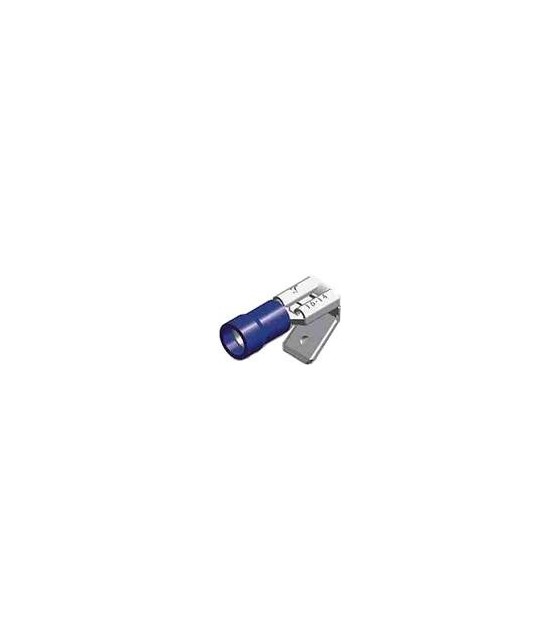 Slide Cable Lug Insulated Female/Male Blue 0.8-6.35 PB2-6.4V PB2-6-4V