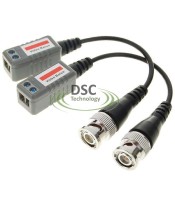 Pair CCTV Camera Video Balun Passive Transceiver BNC Coaxial UTP CAT5 Cable