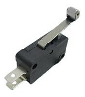 Microswitch lever with roller, SPDT, 10A / 250VAC, 28x10.3x16mm