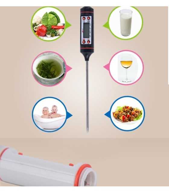 Pin Shape Digital Termometer Instant Read Pocket Oil Milk Coffee Water Test Kitchen Cooking Thermometer Digita