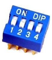DIP SWITCHES 4 POSITION EDG SERIES