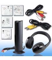 MH2001 5-in-1 Wireless Headphones +Microphone Emitter & FM Radio