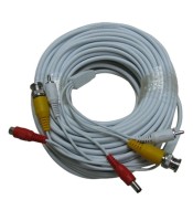 Cable For CCTV Security Camera 50m with audio white