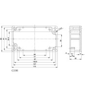 METAL POTTING BOX 115X65X30 G106