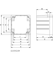 METAL POTTING BOX 120.5X120.5X101.5 G137