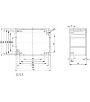 METAL POTTING BOX 115X90X55 G113