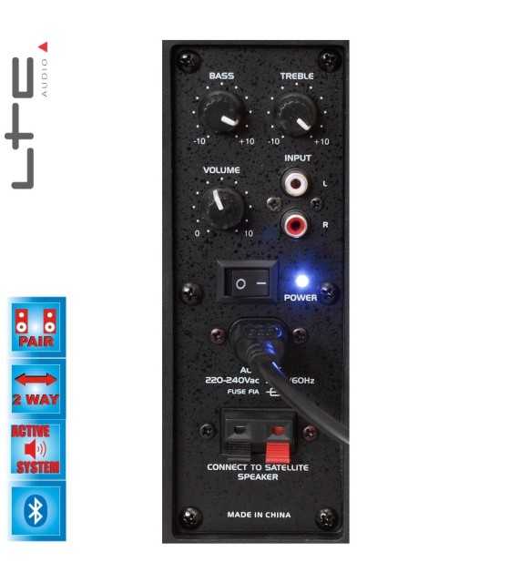 SK5A-BT Чифт активни мониторни високоговорители 80W с BLUETOOTH от Ibiza sound