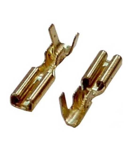 NAKED FEMALE SLIDE CABLE LUG 2.8-1.5 BRASS WITH LOCK (804101) HAN 80-4101