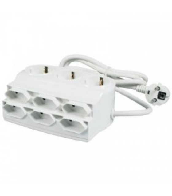 SAFETY POWER STRIP WITH ON-OFF SWITCH 9 OUTLETS (3 + 6)