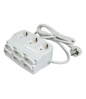 SAFETY POWER STRIP WITH ON-OFF SWITCH 9 OUTLETS (3 + 6)