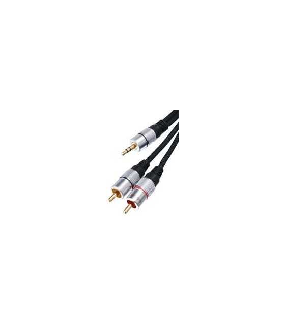 3.5mm -RCA GOLD PLATED CABLE 2.5M MALE