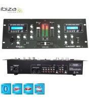 DJM250BT-MKII 2-канален DJ миксер с USB, SD и BLUETOOTH, от Ibiza Sound