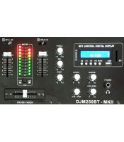 DJM250BT-MKII 2-Channel DJ Mixer With USB, SD & BLUETOOTH, from Ibiza Sound