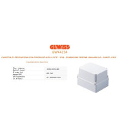 PLASTIC ENCLOSURE 100X100X120 GW44214 GEWISS