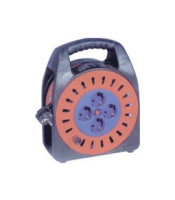 Cable reel 15m, 4-way, 3x1mm2, IP20, thermal protection,