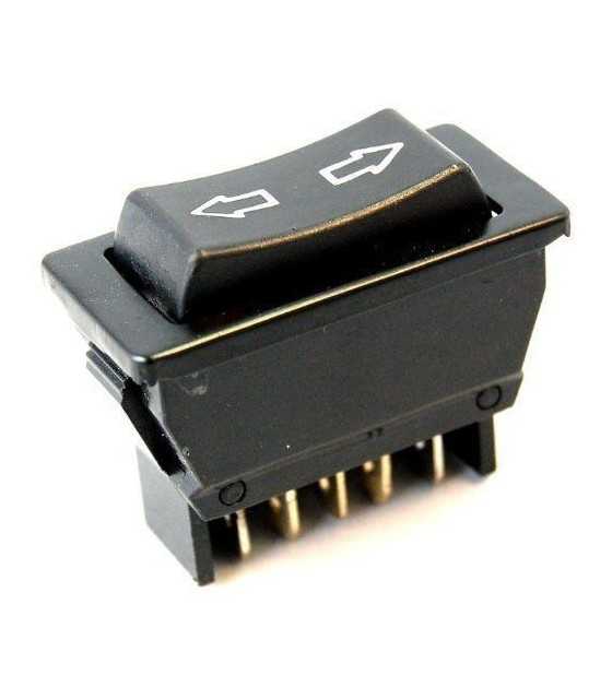 Rocker Switch ASW-01, 20 A/12 VDC, ON-OFF-ON, DPDT