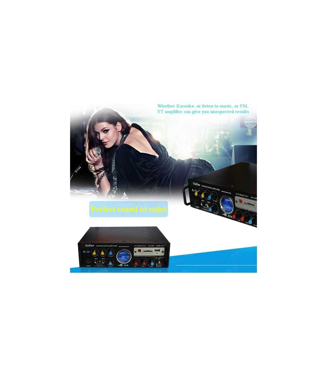 Amplificateur Karaoke Aria Trade Digital Audio BT-339FM, 12V-220V, MP3  Player avec Bluetooth, USB Connection