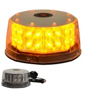 32 LED кехлибарени автомобилни светлини за автосветкавица Жълта LED аварийна аварийна стробоскопска светлина с магнитна основа