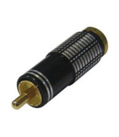 SS22038 BLACK CONNECTOR RCA ΑΡΣΕΝΙΚΟ ΑΛΟΥΜΙΝΙΟΥ ΕΠΙΧΡΥΣΟ ΜΕ ID7mmCONNECTOR ΗΧΟΥ