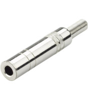 AJ1105 ΘΗΛΥΚΟ ΚΑΡΦΙ 6,3mm STEREO(TRS) ΜΕΤΑΛΛΙΚΟCONNECTOR ΗΧΟΥ