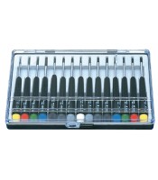 DL - 12pc - 1 12PCS screwdriver hand tool - Black