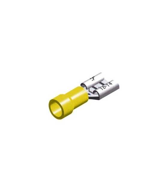 SLIDE CABLE LUG INSULATED FEMALE YELLOW 9.5 F5-9.5V/1.2 CHS