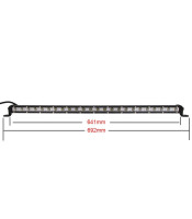 65 См Мощен LED бар с Комбинирана Combo светлина 72W 24 LED 12V 24V