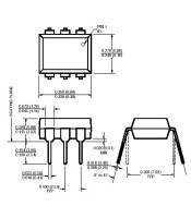 4N28 Optocoupler, Transistor Output, 1 Channel, DIP, 6 Pins, 60 mA, 5 kV, 10 %