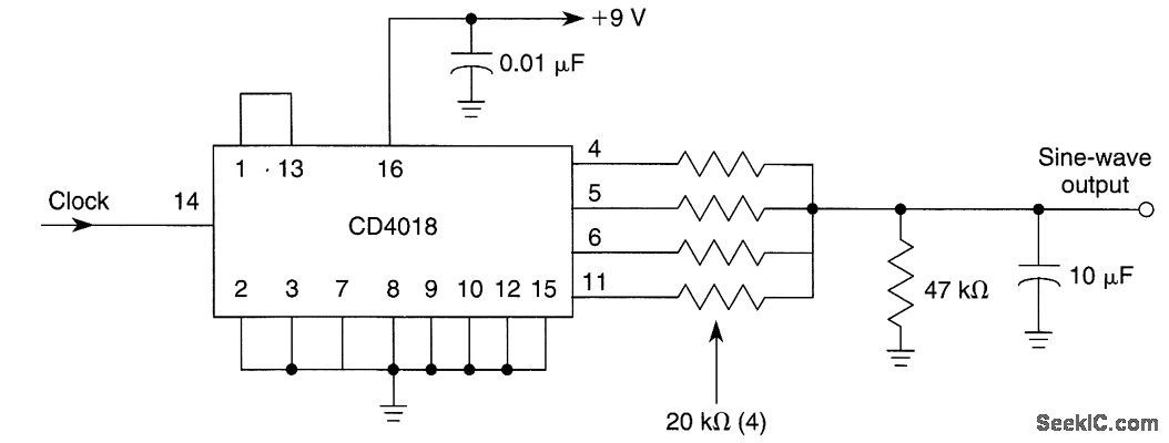 Cd4018be схема включения