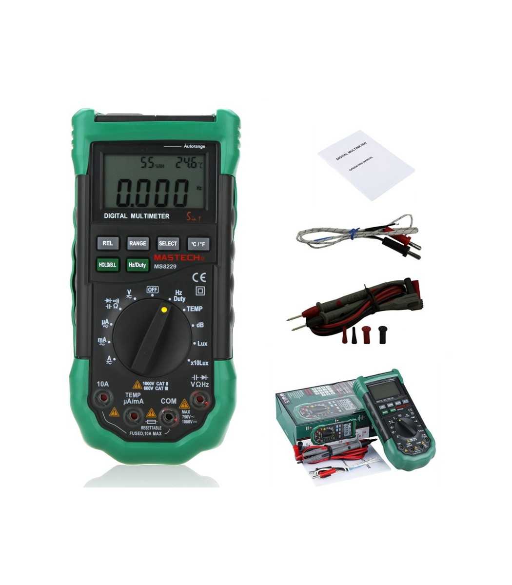 DIGITAL MULTIMETER 5 IN 1 PROTECTION MS8229 MASTECH