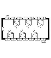 74HC04 ΟΛΟΚΛΗΡΩΜΕΝΟ ΚΥΚΛΩΜΑ 74HC04ΗΜΙΑΓΩΓΟΙ - IC