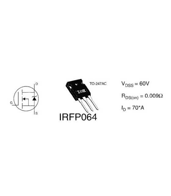 IRFP064 ΤΡΑΝΖΙΣΤΟΡ MOSFET IRFP064NPBFΤΡΑΝΖΙΣΤΟΡ