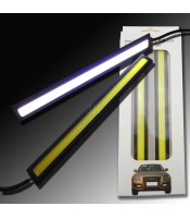 Комплект LED светодиодна дневна светлина за автомобил 12V COB DRL - 17см бяла