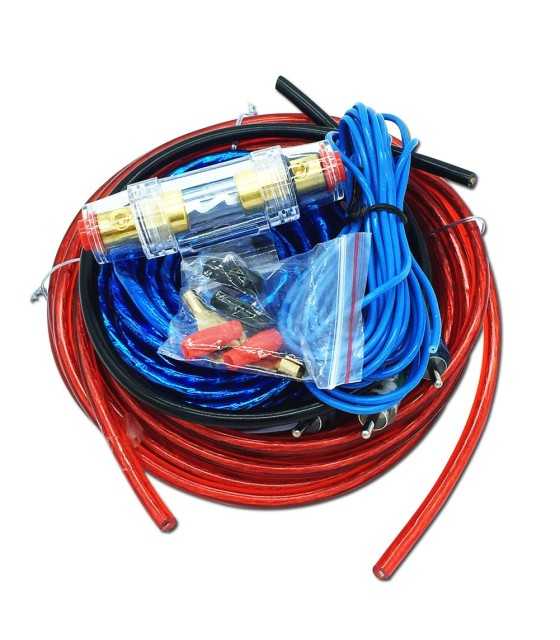 Wiring Kit Amplifier Speaker Installation Cable 8GA Power Line 60 AMP Fuse Holde
