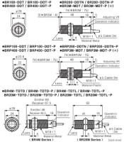 BRQM400-DDTA-P ΦΩΤΟΚΥΤΤΑΡΟ ΚΥΛΙΝΔΡΙΚΟ ΜΕΤΑΛΛΙΚΟ PNP 400mmΒΙΟΜΗΧΑΝΙΚΑ