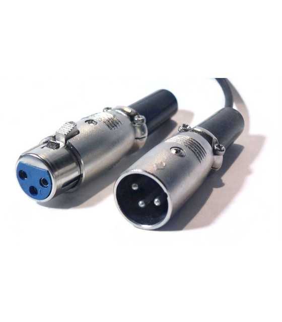 XLR Audio Connector, 3 Contacts, Plug, Cable Mount, Silver Plated Contacts LZ 113