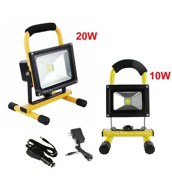 20W Floodlight Rechargeable LED Flood Light Lamp portable Outdoor