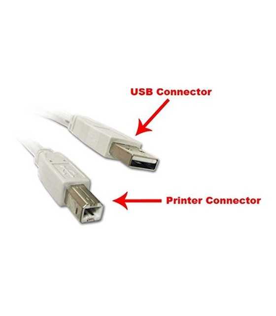 USB CABLE 2.0 A/M B/M DEVICE CONNECTOR 1.8m